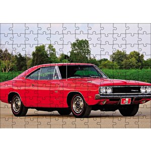 Dodge Charger 500 Otomobil Görsel Puzzle Yapboz Mdf Ahşap 120 Parça