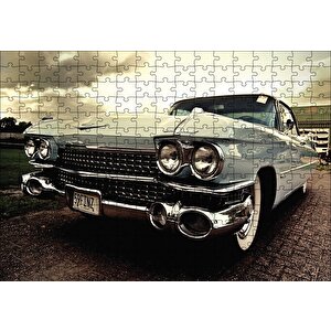 Vintage Araba Puzzle Yapboz Mdf Ahşap 255 Parça