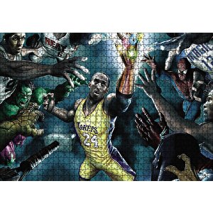 Havalı Nba Puzzle Yapboz Mdf Ahşap 1000 Parça