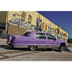 1995 Cadillac Fleetwood Otomobil Puzzle Yapboz Mdf Ahşap 1000 Parça