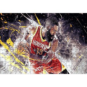 Basketbol James Harden Puzzle Yapboz Mdf Ahşap 255 Parça