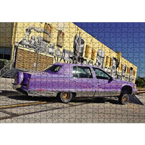 1995 Cadillac Fleetwood Otomobil Puzzle Yapboz Mdf Ahşap 500 Parça