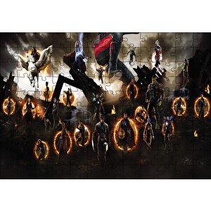 Avengers Endgame Son Savaş Görseli Puzzle Yapboz Mdf Ahşap 120 Parça