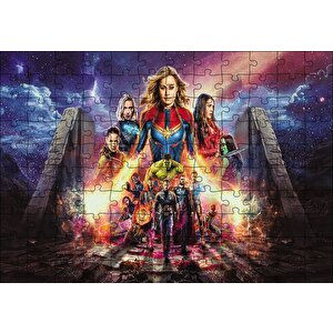 Avengers Endgame Full Kadro Görseli Puzzle Yapboz Mdf Ahşap 120 Parça