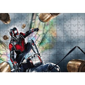 Ant Man Arının Üzerinde Puzzle Yapboz Mdf Ahşap 120 Parça