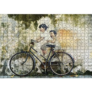 Gerçek Sanal Duvar Resmi Çocuklar Puzzle Yapboz Mdf Ahşap 500 Parça