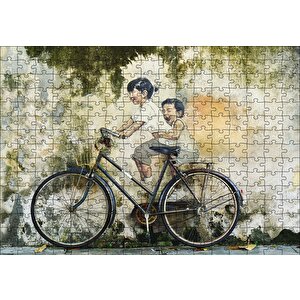 Gerçek Sanal Duvar Resmi Çocuklar Puzzle Yapboz Mdf Ahşap 255 Parça