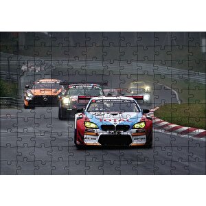 Yarış Arabaları Puzzle Yapboz Mdf Ahşap 120 Parça