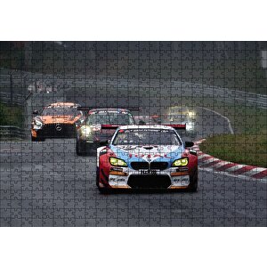 Yarış Arabaları Puzzle Yapboz Mdf Ahşap 500 Parça