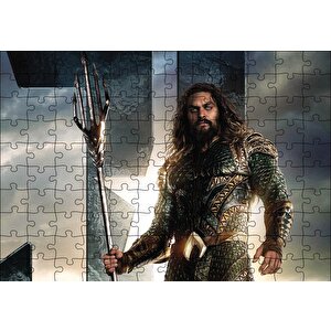 Aquaman Savaşa Hazır Puzzle Yapboz Mdf Ahşap 120 Parça