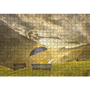 Cakapuzzle  Oyuncak Ayılar Panorama Doğa Puzzle Yapboz Mdf Ahşap