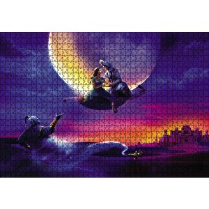 Lambada Büyü Aladdin Ve Prenses Yasemin Puzzle Yapboz Mdf Ahşap 1000 Parça