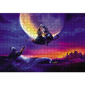 Lambada Büyü Aladdin Ve Prenses Yasemin Puzzle Yapboz Mdf Ahşap 500 Parça