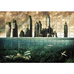 Buzulların Erimesi Puzzle Yapboz Mdf Ahşap 255 Parça