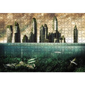 Buzulların Erimesi Puzzle Yapboz Mdf Ahşap 500 Parça