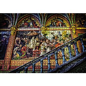 Barok Mimari Puzzle Yapboz Mdf Ahşap 1000 Parça