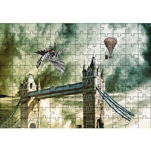 Londra Köprüsü Fantastik Görsel Puzzle Yapboz Mdf Ahşap 120 Parça