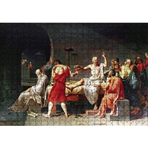 Sokrates Ve Baldıran Zehiri Puzzle Yapboz Mdf Ahşap 500 Parça