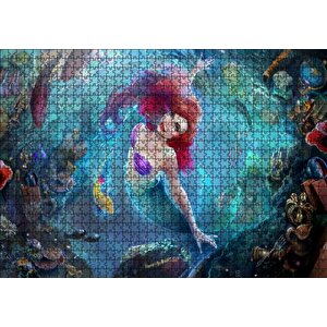 Derinliklerden Yükselen Deniz Kızı Puzzle Yapboz Mdf Ahşap 1000 Parça