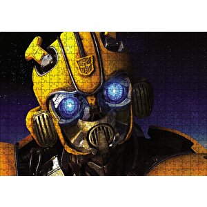 Bumblebee Görseli Puzzle Yapboz Mdf Ahşap 500 Parça