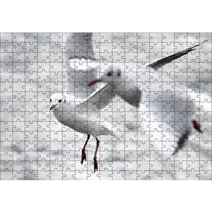 Deniz Ve Martılar Puzzle Yapboz Mdf Ahşap 255 Parça
