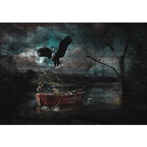 Doğa Kartal Tekne Puzzle Yapboz Mdf Ahşap 255 Parça