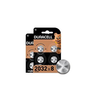 Duracell Özel 2032 Lityum Düğme Pil 3v, 8 Li Paket (cr2032)
