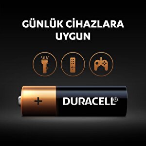 Duracell Alkalin Aa Kalem Piller, 4 Lu Paket