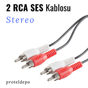 Irenis 2 Rca Ses (audio) Kablosu 25 cm