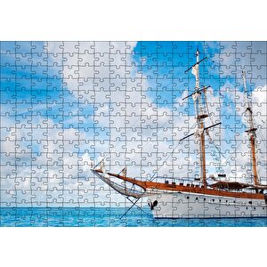 Demirleyen Yelkenli Tekne Puzzle Yapboz Mdf Ahşap 255 Parça
