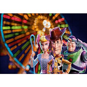 Woody, Buzz Lightyear, Bo Peep Puzzle Yapboz Mdf Ahşap 120 Parça