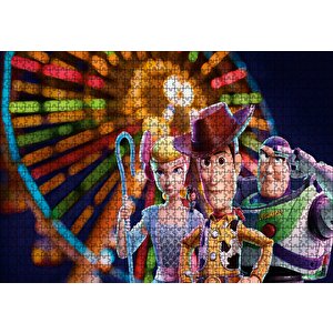 Woody, Buzz Lightyear, Bo Peep Puzzle Yapboz Mdf Ahşap 1000 Parça