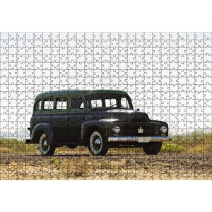 Klasik Otomobil Göseli Puzzle Yapboz Mdf Ahşap 500 Parça