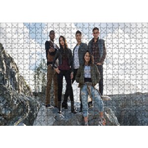 Power Rangers Naomi Scott Becky G Rj Cyler Ludi Lin Dacre Puzzle Yapboz Mdf Ahşap 500 Parça