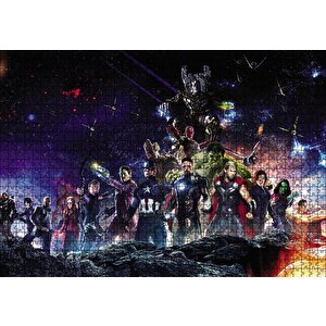 Avengers Infinity War Tam Kadro Puzzle Yapboz Mdf Ahşap 1000 Parça