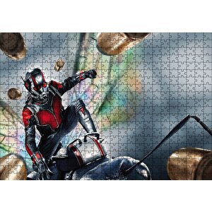 Ant Man Arının Üzerinde Puzzle Yapboz Mdf Ahşap 500 Parça