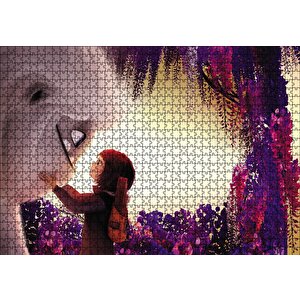 Yeti Ve Küçük Kız Yakın Plan Puzzle Yapboz Mdf Ahşap 1000 Parça