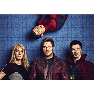 Avengers Spider-man, Pepper Pots, Dr.strange Puzzle Yapboz Mdf Ahşap 500 Parça