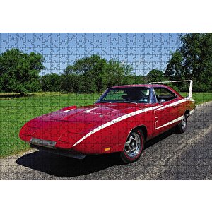 Dodge Charger Daytona Klsasik Görsel Puzzle Yapboz Mdf Ahşap 500 Parça