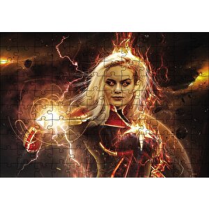 Brie Larson Görseli Puzzle Yapboz Mdf Ahşap 120 Parça