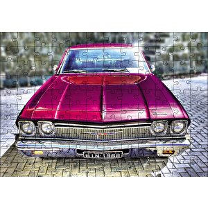 Klasik Chevrolet Chevelle Görseli Puzzle Yapboz Mdf Ahşap 120 Parça