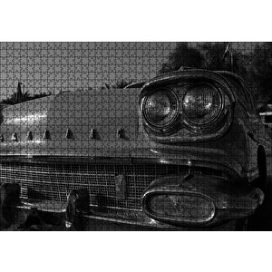 Klasik Pontiac Sb Görseli Puzzle Yapboz Mdf Ahşap 1000 Parça