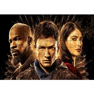 Robin Hood Jamie Fox Eve Hewson Taron Egerton Puzzle Yapboz Mdf Ahşap 120 Parça
