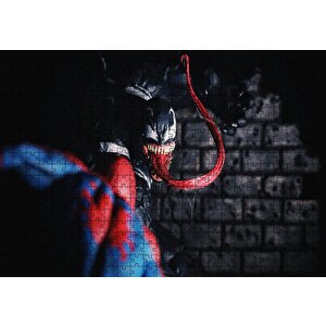 Spidey Vs Venom Artwork Puzzle Yapboz Mdf Ahşap 500 Parça