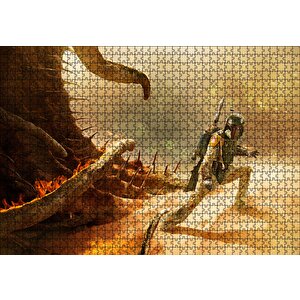Star Wars Return Of The Jedi Boba Feet Puzzle Yapboz Mdf Ahşap 1000 Parça