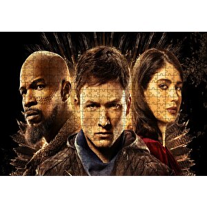 Robin Hood Jamie Fox Eve Hewson Taron Egerton Puzzle Yapboz Mdf Ahşap 500 Parça