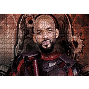 Suicide Squad Deadshot Puzzle Yapboz Mdf Ahşap 1000 Parça