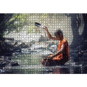 Buddhist Çocuk Puzzle Yapboz Mdf Ahşap 1000 Parça