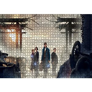 Fantastik Canavarlar Yıkıntılar Arasında Puzzle Yapboz Mdf Ahşap 1000 Parça