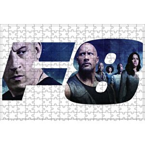 Hızlı Ve Öfkeli 8 Tüm Kahramanlar Puzzle Yapboz Mdf Ahşap 255 Parça